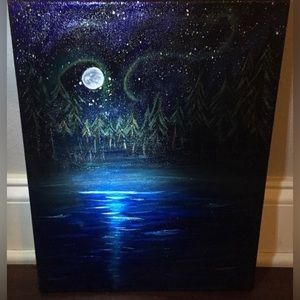 Original GG painting of astronomy accurate sky